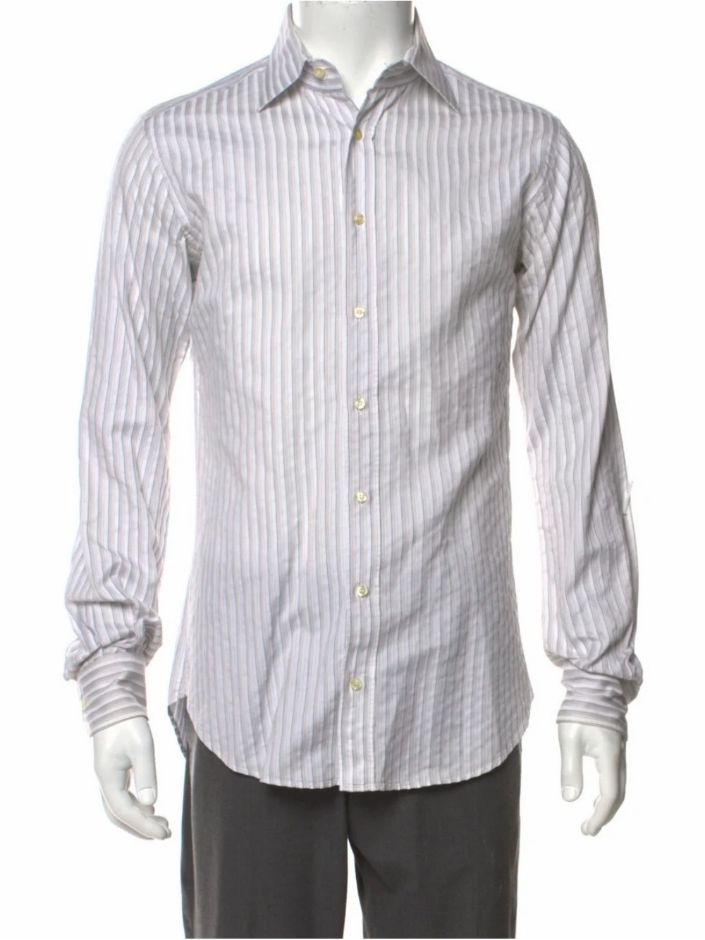 Etro Dress Shirt White Shirt with Stripes
